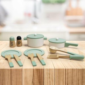 Little Chef Frankfurt Wooden Cookware Accessories | Play Food & Accessories Kids Play Food & Accessories