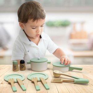 Little Chef Frankfurt Wooden Cookware Accessories | Play Food & Accessories Kids Play Food & Accessories