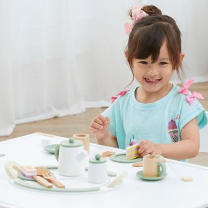 Little Chef Frankfurt Wooden Tea Accessories, Green | Play Food & Accessories Kids Green