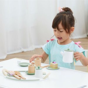 Little Chef Frankfurt Wooden Tea Accessories, Green | Play Food & Accessories Kids Green