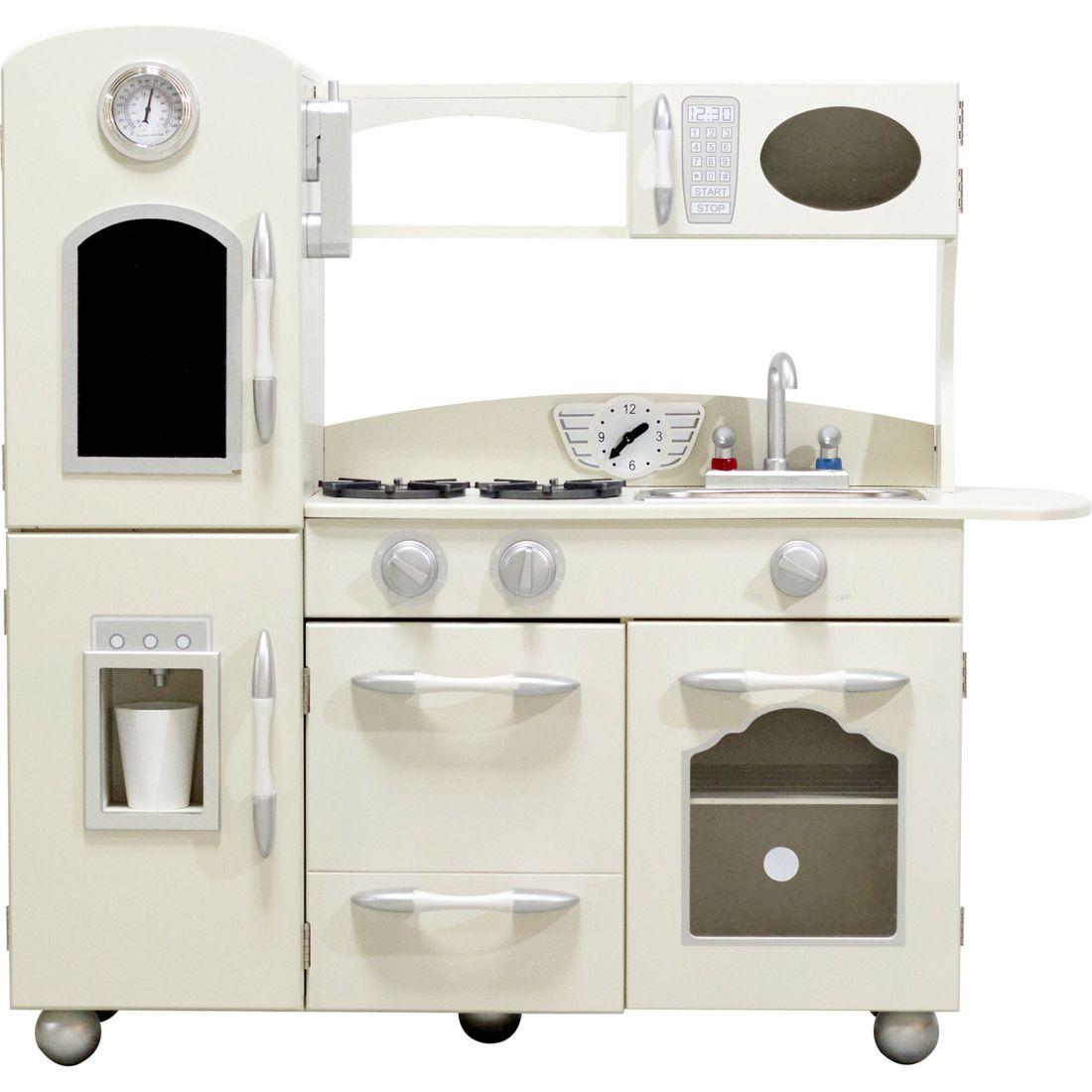 Little Chef Westchester Retro Play Kitchen, White | Play Kitchens Kids Play Kitchens