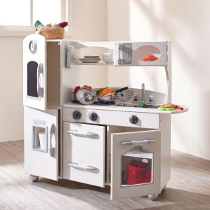 Little Chef Westchester Retro Play Kitchen, White | Play Kitchens Kids Play Kitchens