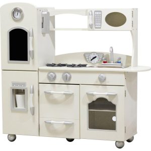 Little Chef Westchester Retro Play Kitchen, White | Play Kitchens Kids Play Kitchens