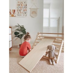 Little Climber With Ladder, Bamboo/Natural | Activity Gyms & Playmats Activity Gyms & Playmats Activity Gyms & Playmats