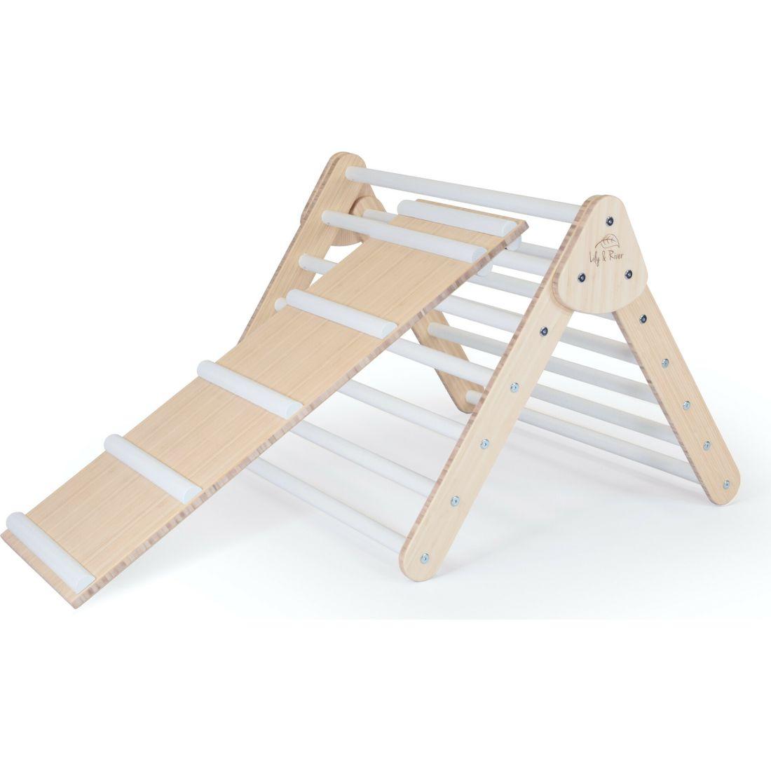 Little Climber With Ladder, Bamboo/White | Activity Gyms & Playmats Activity Gyms & Playmats Activity Gyms & Playmats