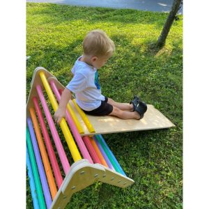 Little Climber With Ladder, Birch/Rainbow | Activity Gyms & Playmats Activity Gyms & Playmats Activity Gyms & Playmats