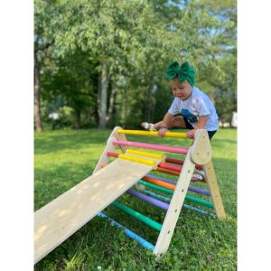 Little Climber With Ladder, Birch/Rainbow | Activity Gyms & Playmats Activity Gyms & Playmats Activity Gyms & Playmats