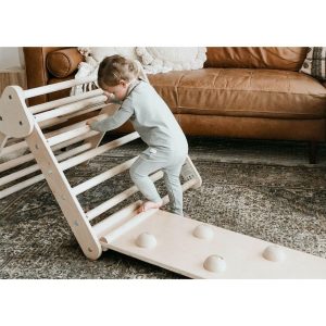 Little Climber With Rockwall, Birch/Natural | Activity Gyms & Playmats Activity Gyms & Playmats Activity Gyms & Playmats