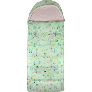 Little Kid’S Sleep-N-Pack Sleepbag, Camping Animals And Pale Pink | Yard & Lawn Games Outdoor Green