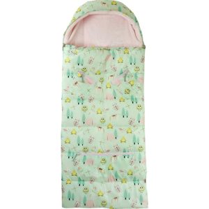 Little Kid’S Sleep-N-Pack Sleepbag, Camping Animals And Pale Pink | Yard & Lawn Games Outdoor Green