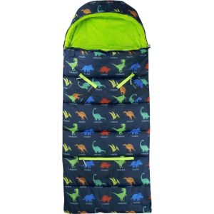 Little Kid’S Sleep-N-Pack Sleepbag, Dinosaurs And Key Lime Green | Yard & Lawn Games Outdoor Navy