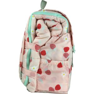 Little Kid’S Sleep-N-Pack Sleepbag, Strawberries Daisies And Seafoam | Yard & Lawn Games Outdoor Pink