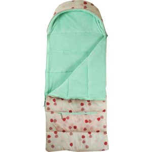 Little Kid’S Sleep-N-Pack Sleepbag, Strawberries Daisies And Seafoam | Yard & Lawn Games Outdoor Pink