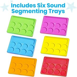 Little Minds At Work™ Sound Segmenting Trays, Set Of 6 | Educational Toys Educational Toys Educational Toys