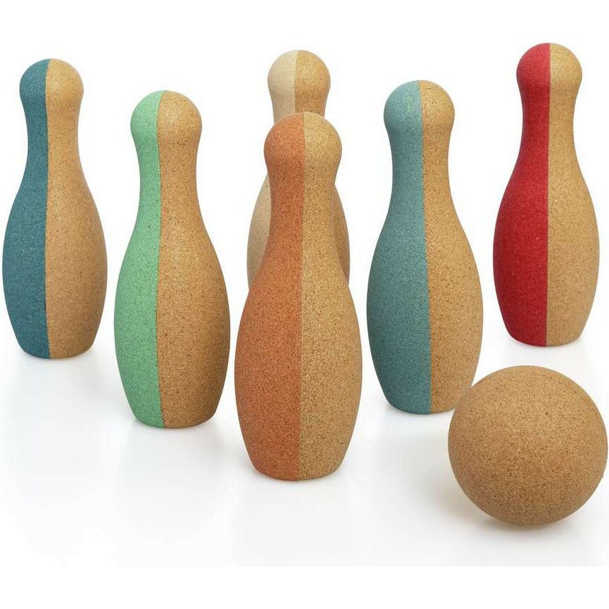 Little Skittles Cork Bowling Set – 7 Pieces | Blocks, Sorters & Stackers Baby & Toddler Blocks, Sorters & Stackers