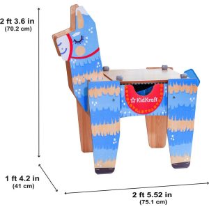 Llama Pinata Building Bricks Wooden Table With 50 Blocks | Activity Tables Activity Tables Activity Tables