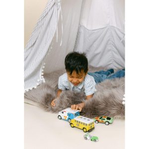 Luxury Shag Mattress, Grey | Play Tents & Playhouses Imaginative Learning Grey