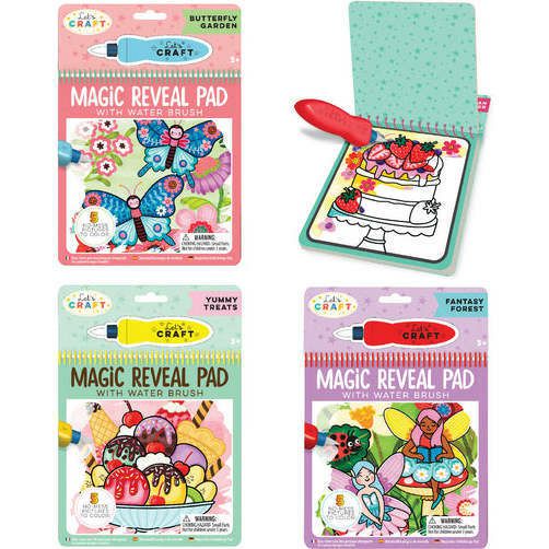 Magic Water Reveal Pads Butterfiles, Sweets & Fairies, Rainbow | Arts & Crafts Arts & Crafts Arts & Crafts