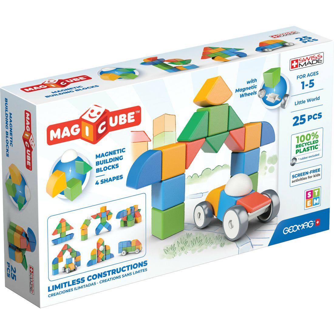 Magicube Shapes Recycld 25 Pcs | STEM Toys Kids Multi