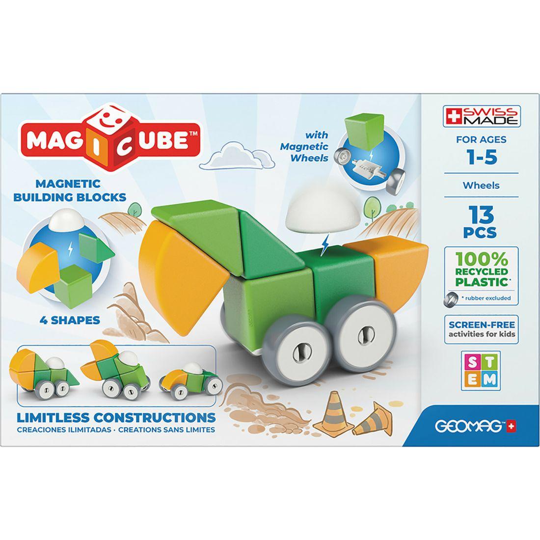 Magicubes Shapes Recycled, 13 Pieces | STEM Toys Kids Multi