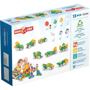 Magicubes Shapes Recycled, 13 Pieces | STEM Toys Kids Multi