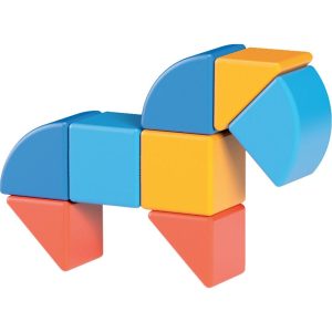 Magicubes Shapes Recycled, 9 Pieces | STEM Toys Kids Multi