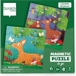 Magnetic Puzzle Book To Go Forest Life | Puzzles Imaginative Learning Multi