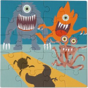 Magnetic Puzzle Book To Go Monsters | Puzzles Imaginative Learning Multi