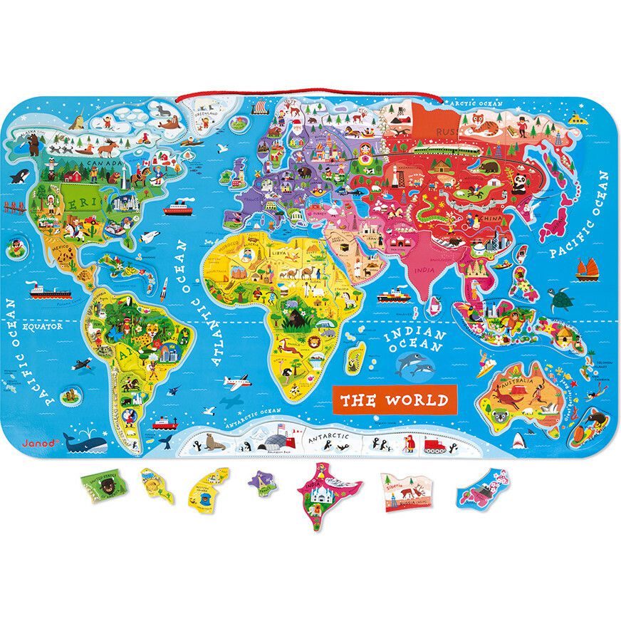 Magnetic World Puzzle, English | Puzzles Imaginative Learning Puzzles