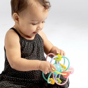 Manhattan Ball Rattle And Sensory Teether Toy | Teethers & Rattles Baby & Toddler Multi