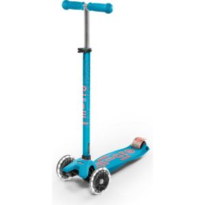 Maxi Deluxe Led Kids Scooter, Aqua | Scooters Outdoor Scooters