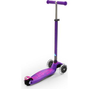 Maxi Deluxe Led Kids Scooter, Purple | Scooters Outdoor Purple