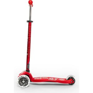 Maxi Deluxe Led Kids Scooter, Red | Scooters Outdoor Red