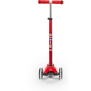 Maxi Deluxe Led Kids Scooter, Red | Scooters Outdoor Red