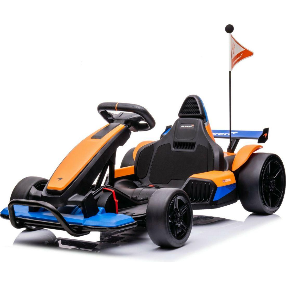 Mclaren Gokart 24V, Black/Orange | Ride-Ons Outdoor Ride-Ons