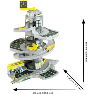 Mercedes-Benz: Electric Car Park Playset W/ 2 Cars | Play Room Kids Multi