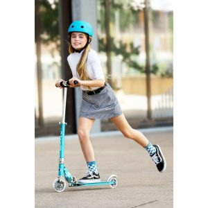 Micro Sprite Led Kids And Teens Scooter, Ocean Blue | Scooters Outdoor Blue