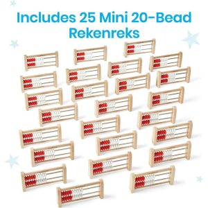 Mini 20-Bead Rekenrek, Set Of 25 | Educational Toys Educational Toys Educational Toys