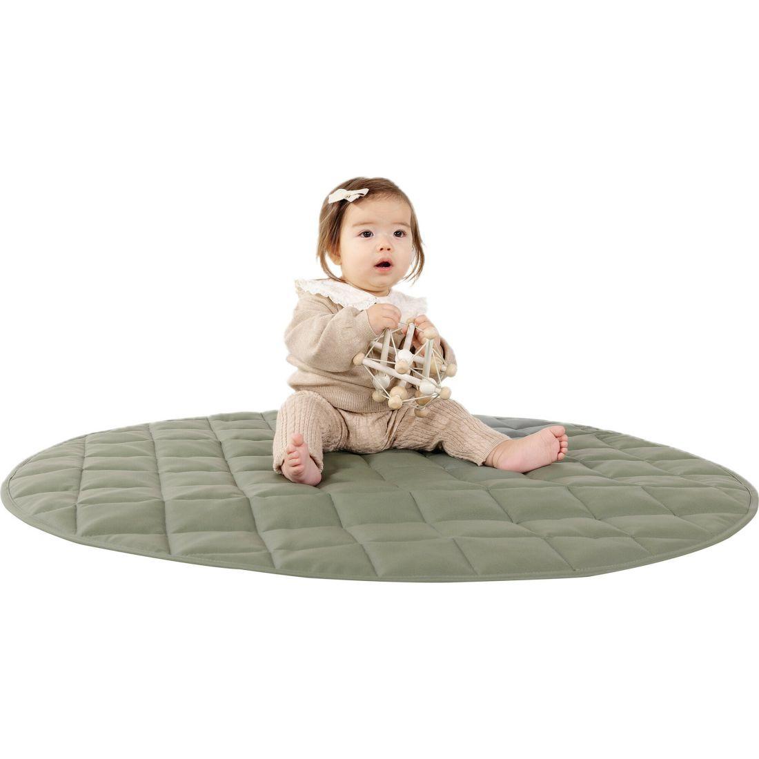 Mini Circle Quilted Mat, Thyme | Activity Gyms & Playmats Activity Gyms & Playmats Activity Gyms & Playmats