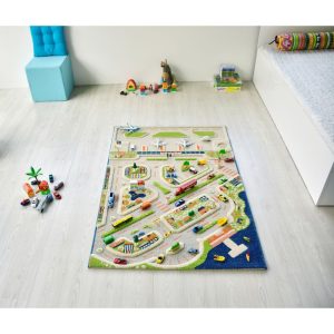 Mini City 3-D Activity Mat, Medium | Activity Rugs Imaginative Learning Activity Rugs