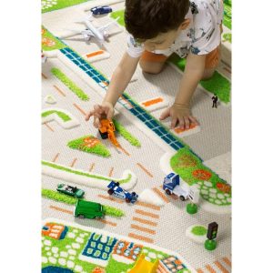 Mini City 3-D Activity Mat, Medium | Activity Rugs Imaginative Learning Activity Rugs