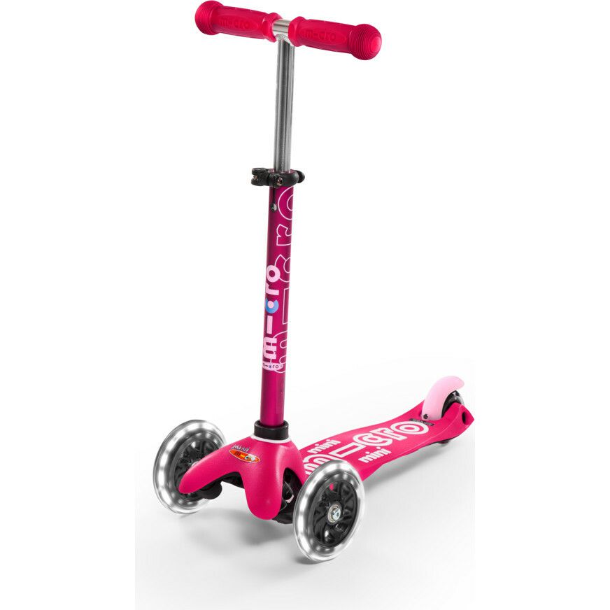 Mini Deluxe Led Kids Scooter, Pink | Scooters Outdoor Pink