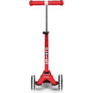 Mini Deluxe Led Kids Scooter, Red | Scooters Outdoor Red