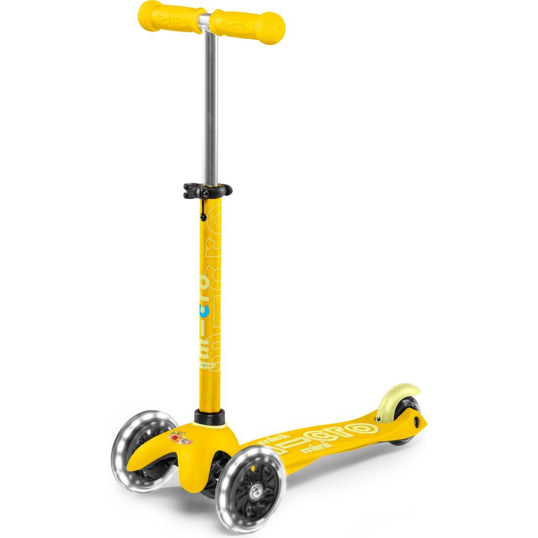 Mini Deluxe Led Kids Scooter, Yellow | Scooters Outdoor Scooters