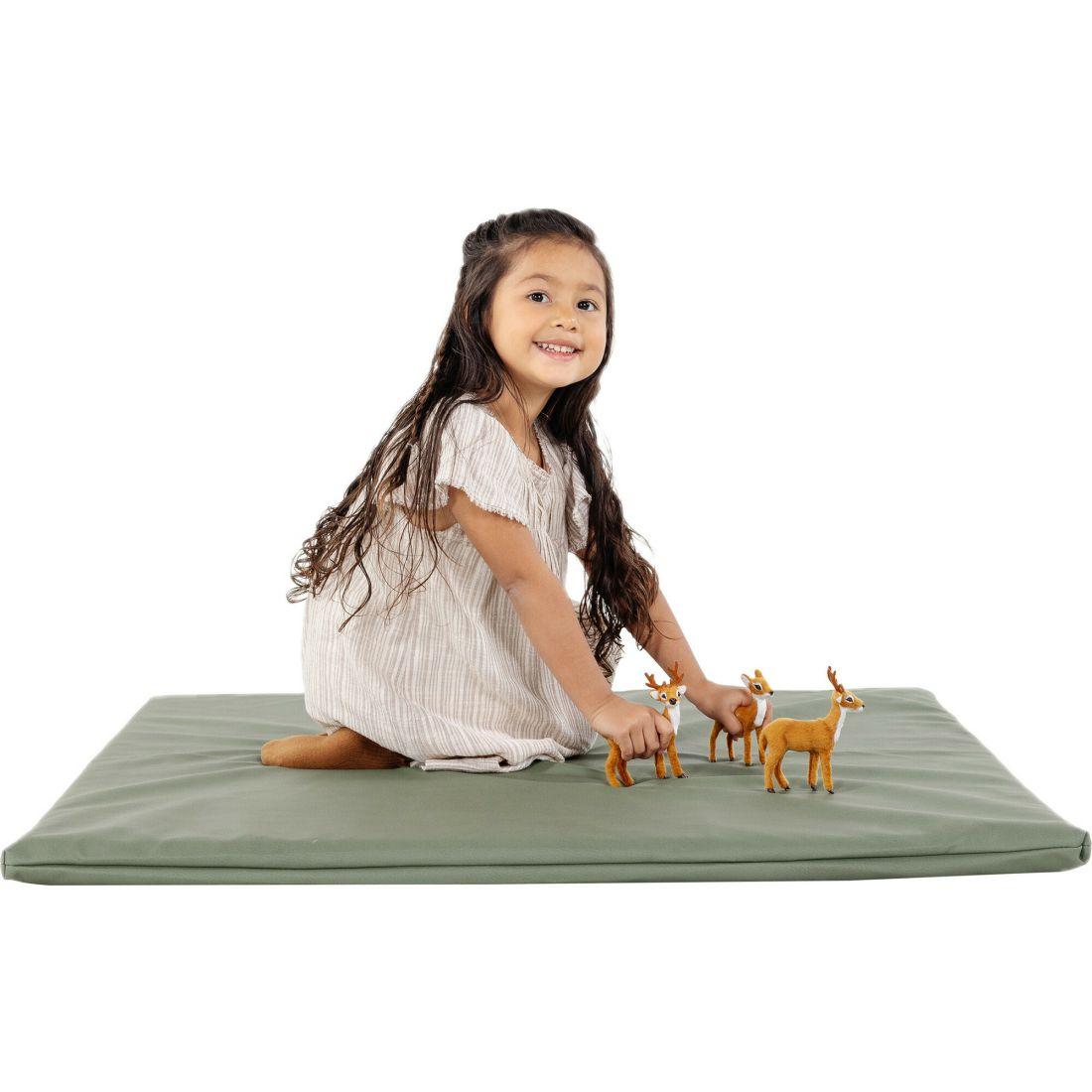 Mini Square Padded Mat, Thyme | Activity Gyms & Playmats Activity Gyms & Playmats Activity Gyms & Playmats