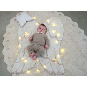 Mini Wings Washable Rug, Ivory | Activity Rugs Activity Rugs Activity Rugs