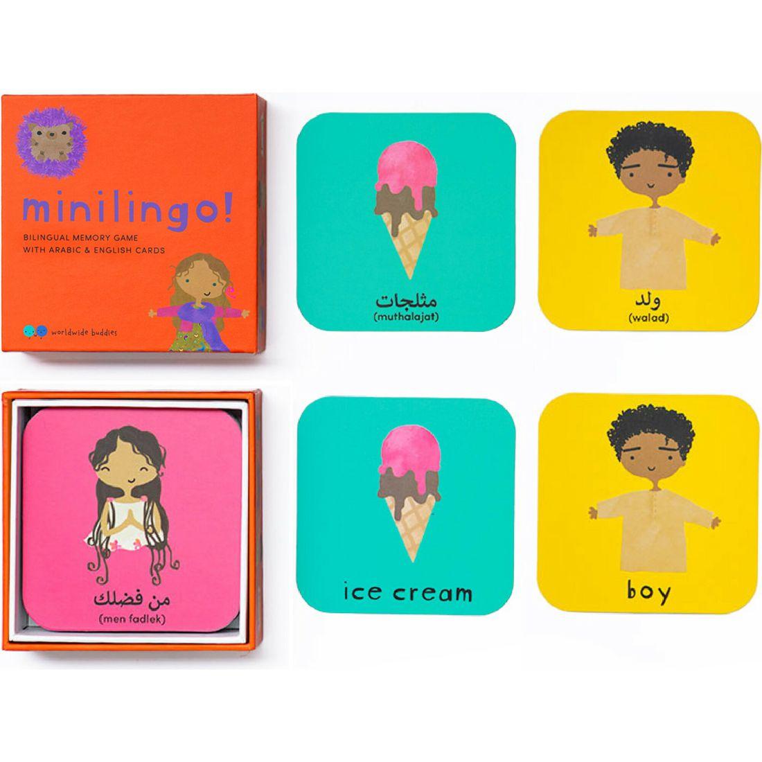 Minilingo, English/Arabic Flashcards | Educational Toys Educational Toys Educational Toys