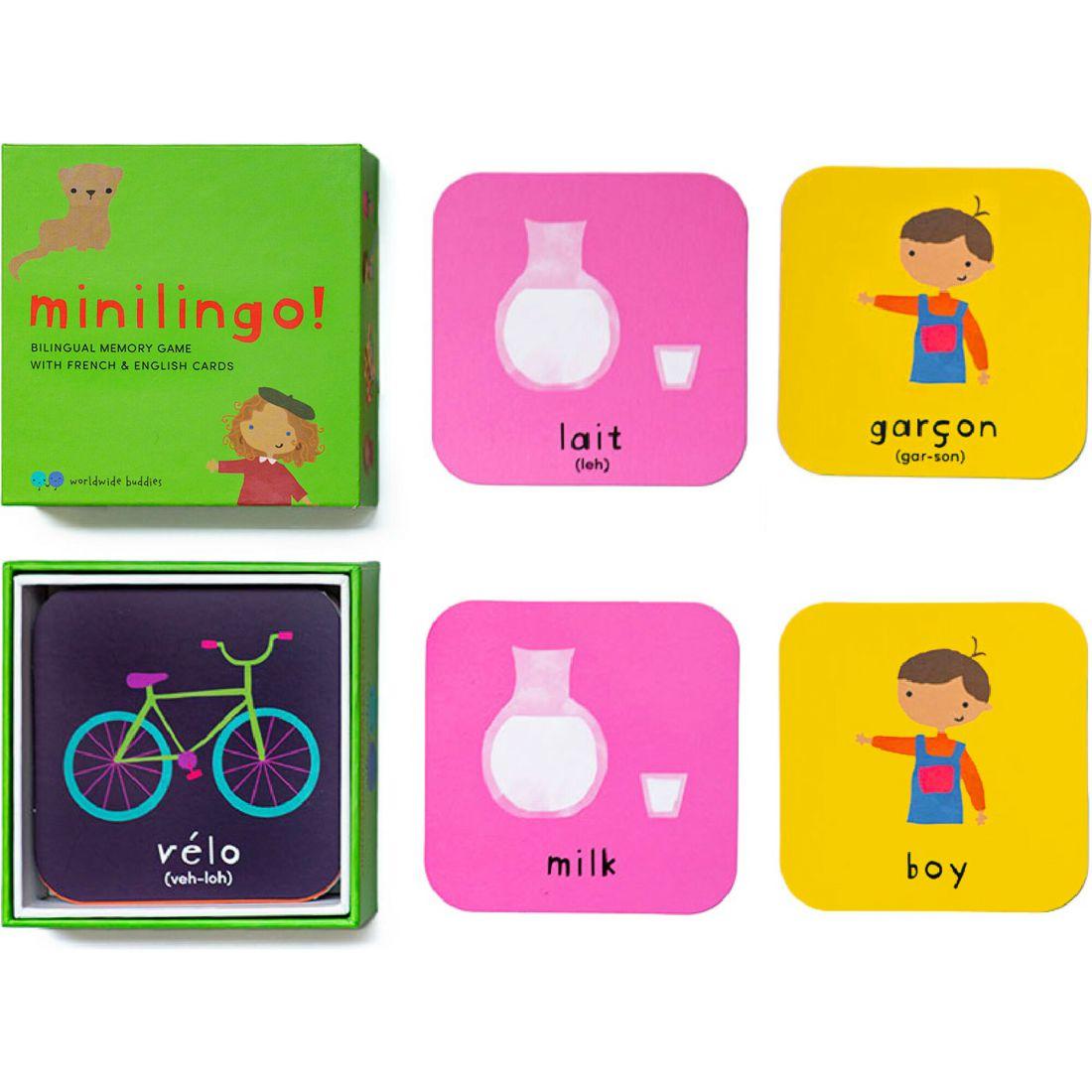 Minilingo, English/French Flashcards | Educational Toys Educational Toys Blue