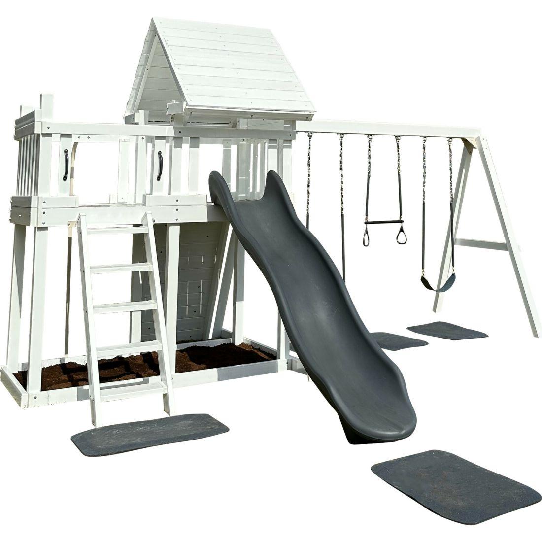 Modern Monkey Playsystem Package #1 | Outdoor Playsets & Playgrounds Outdoor Grey