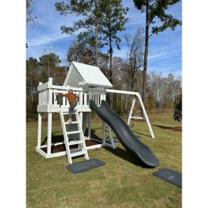 Modern Monkey Playsystem Package #1 | Outdoor Playsets & Playgrounds Outdoor Grey